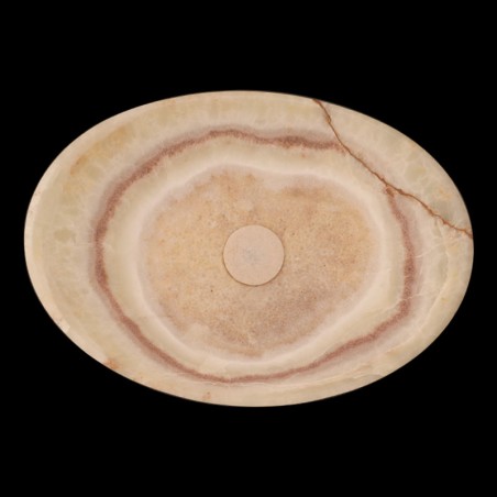 Green Onyx Honed Oval Concave Design Basin 4579