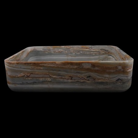 Blue Onyx Honed Rectangle Basin 4895 With Matching Pop-Up Waste