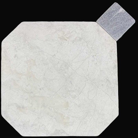 Bianca Perla Octagon & Square Tumbled Limestone Tiles
