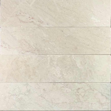 Bianca Perla Subway Tumbled Limestone Tiles 300x75
