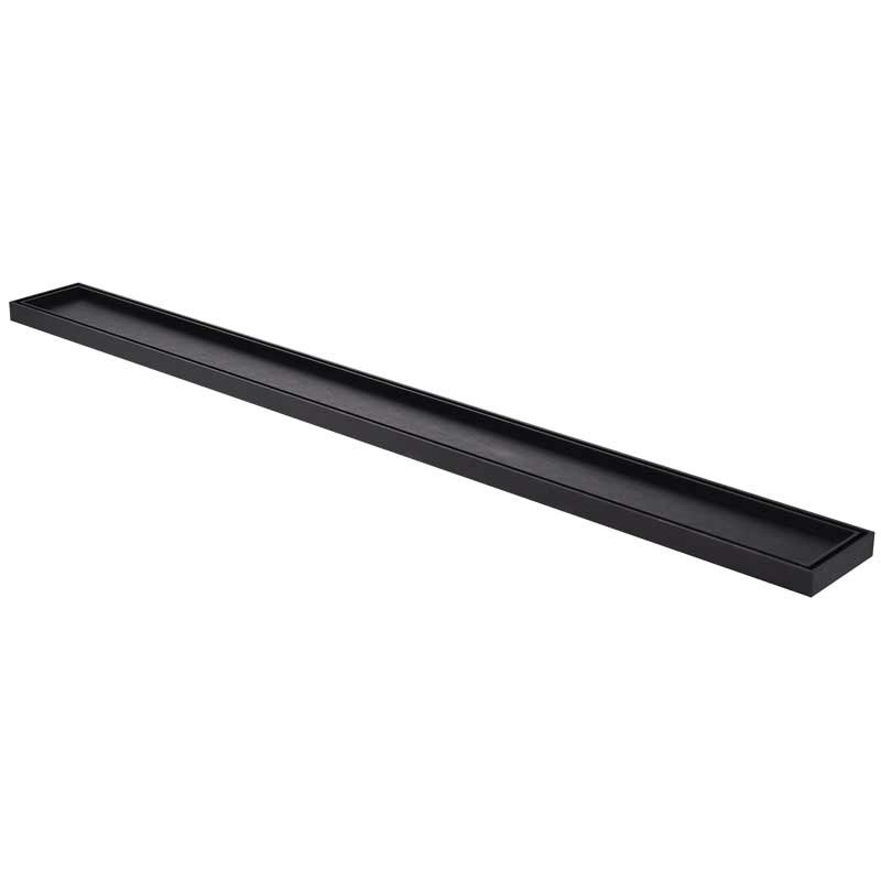 Joemo Aluminium Matt Black Tile Insert Channel Drain