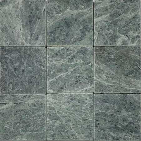 Verde Alpi Green Tumbled Marble Tiles 100x100