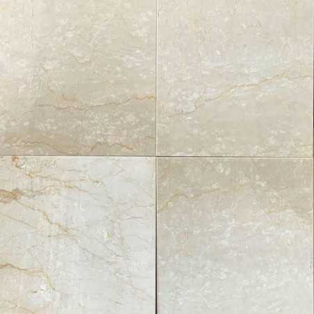 Italian Botticino Classico Polished & Bevelled Marble Tiles