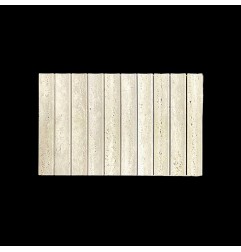 Italian Travertine Concave Honed Mosaic Tiles