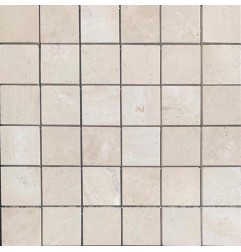 Chiaro Filled Polished Travertine Mosaic 50x50