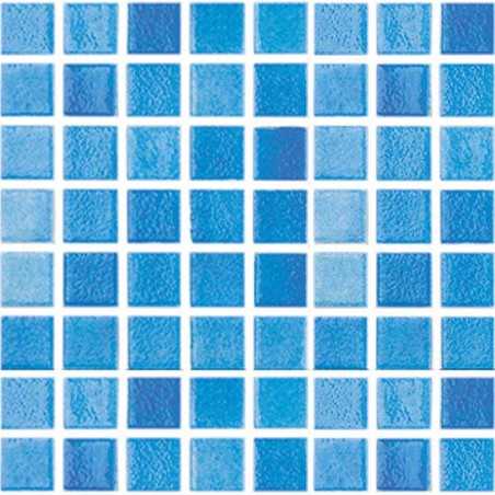Celeste Spanish Glass Mosaic Pool Tiles 38x38 mm