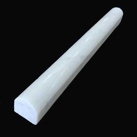 Carrara Polished Bullnose Capping Marble 305x30x30