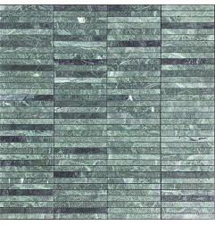 Verde Alpi Green Kit Kat Honed Marble Mosaic Tiles 151x15