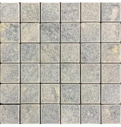 Crystal Grey Tumbled Marble Mosaic Tiles 50x50