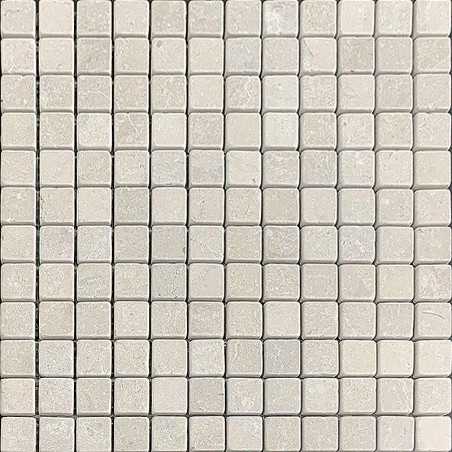 New Botticino Tumbled Limestone Mosaic Tiles 25x25