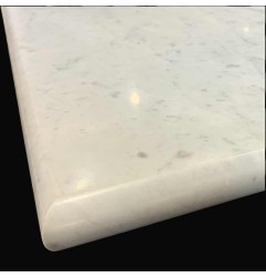 Carrara Honed Bullnose Marble Step Treads