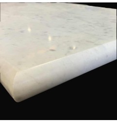 Carrara Honed Bullnose Step Tread Marble