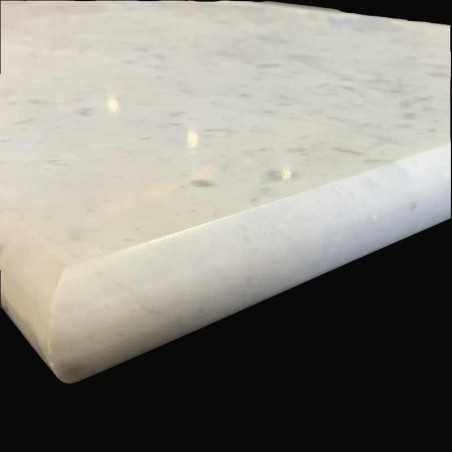 Carrara Honed Bullnose Step Tread Marble