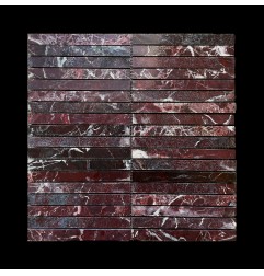 Rosso Levanto Kit Kat (Finger) Honed Marble Mosaic Tiles 152x15