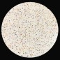 Galaxy White Honed Round Table Top Shark Nose HD Terrazzo