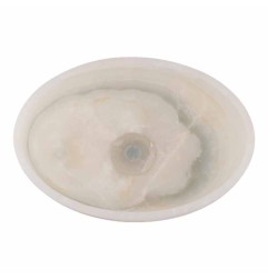 White Onyx Honed Oval Basin 5526