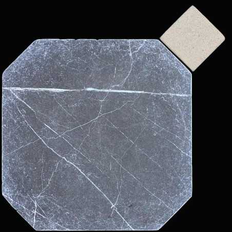 Pietra Grey Octagon & Square Tumbled Limestone Tiles