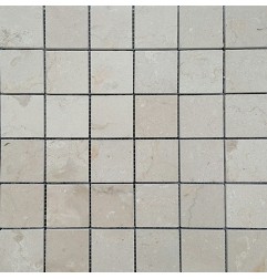 New Botticino Honed Marble Mosaic 50x50