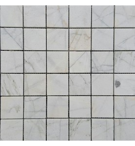 Persian White Honed Marble Mosaic 50x50