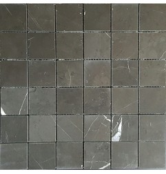 Pietra Grey Honed Limestone Mosaic 50x50