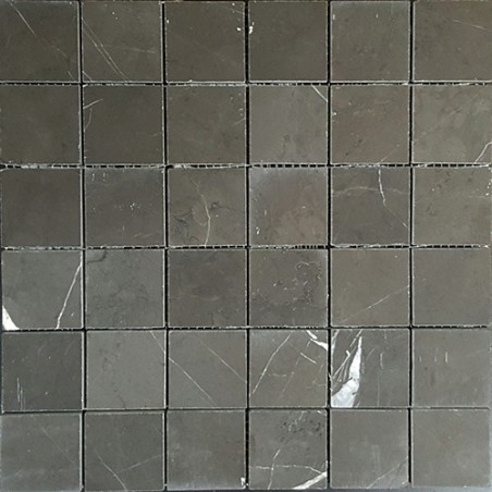 Pietra Grey Honed Limestone Mosaic 50x50