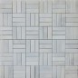 Bianca Luminous Roma Pattern Honed Marble Mosaic Tiles 50x15