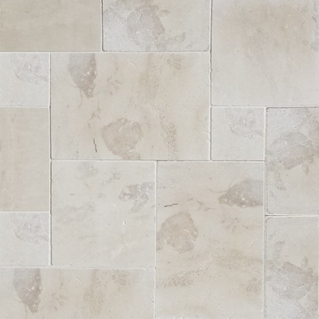 New Botticino French Pattern Tumbled Paver Marble