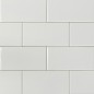 White Gloss Non-Rectified Subway Ceramic 150x75