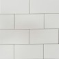White Matt Non-Rectified Subway Ceramic 150x75