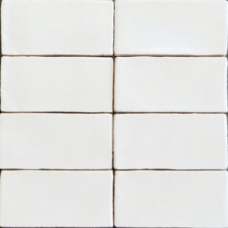 Spanish Handmade Super White Gloss Ceramic 150X75