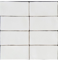 Spanish Handmade Super White Matt Ceramic 150x75