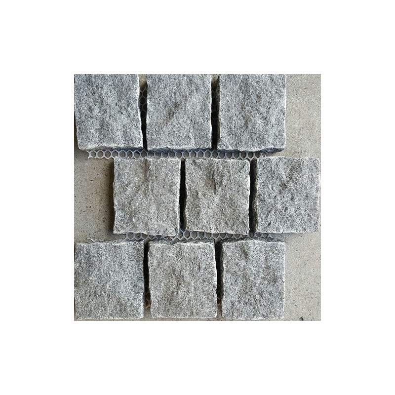 Diamond Grey Natural Split Brick Pattern Cobblestone Granite