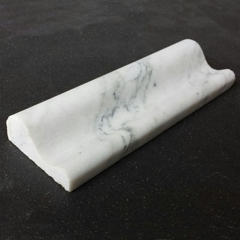Persian White Honed Bullnose Capping Marble