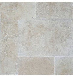 Classico Light French Pattern Tumbled Tile Travertine