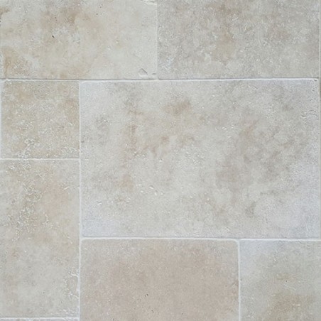 Classico Light French Pattern Tumbled Tile Travertine