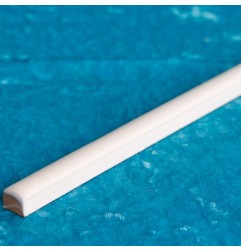 White Matt Pencil Listello Ceramic Tiles 10x200