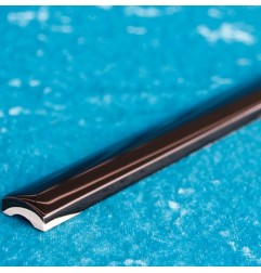 Black Gloss Pencil Listello Ceramic Tiles 20x200