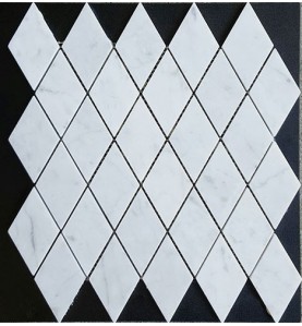 Carrara Diamond Honed Marble Mosaic 50x100
