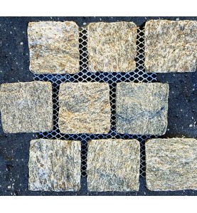 Alpine Gold (Tiger Skin) Natural Split Brick Pattern Cobblestone Granite