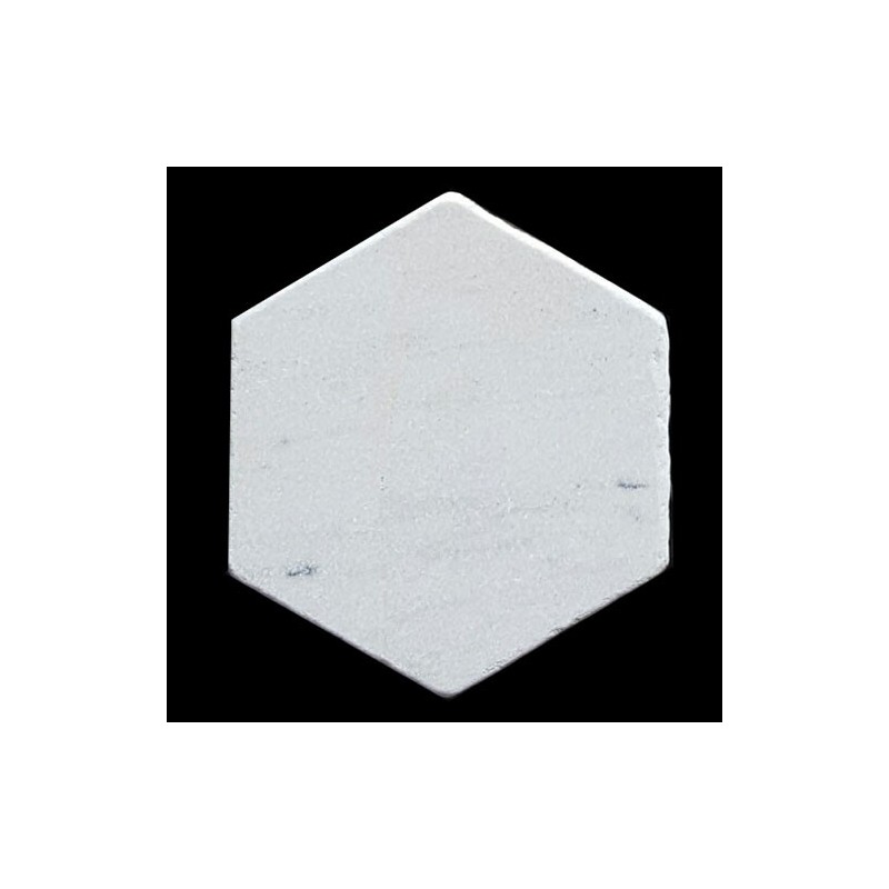 Persian White Hexagon Tumbled Paver Marble