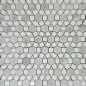 Alhambra Carrara Honed & Thassos Polished Marble Mosaic Tiles