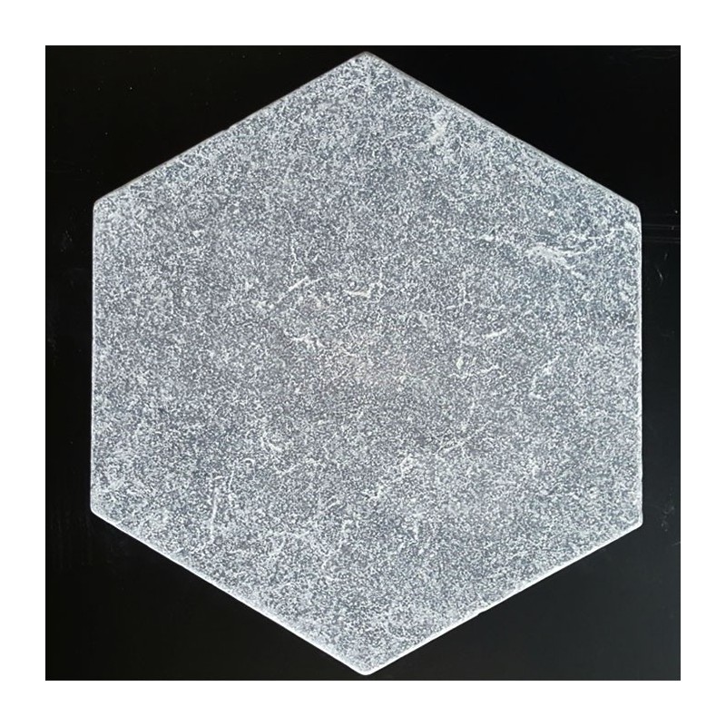 Crystal Grey Hexagon Tumbled Paver Marble