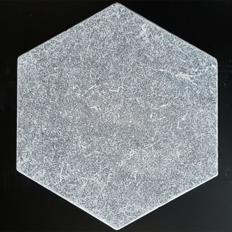 Crystal Grey Hexagon Tumbled Paver Marble 