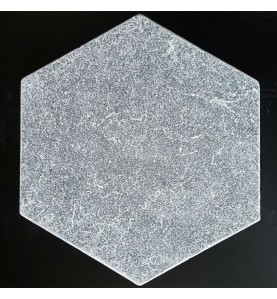 Crystal Grey Hexagon Tumbled Paver Marble 