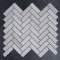 Serpeggiante Veincut Herringbone Honed Limestone Mosaic Tiles 20x64