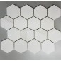 Dolomite white Hexagon Honed Marble Mosaic Tiles 70x70