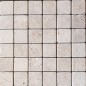 Chiaro Tumbled Travertine Mosaic 50x50