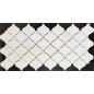 Dolomite white Arabesque Honed Marble Mosaic Tiles 97x102