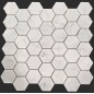 Carrara Hexagon Honed Marble Mosaic Tiles 48x48
