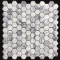 New York Hexagon Honed Marble Mosaic Tiles 48x48